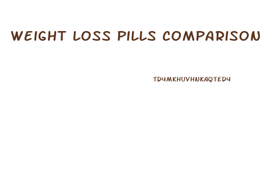 Weight Loss Pills Comparison Site