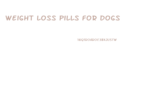Weight Loss Pills For Dogs