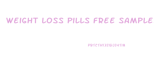 Weight Loss Pills Free Samples