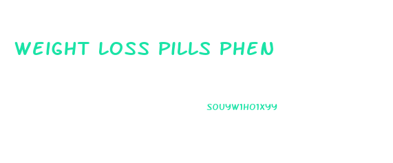 Weight Loss Pills Phen