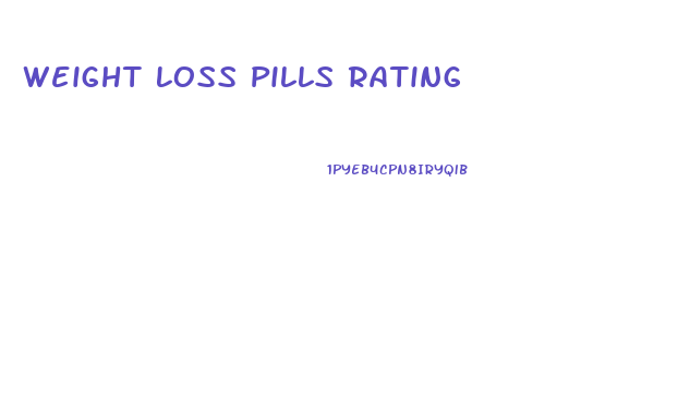 Weight Loss Pills Rating