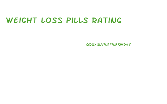 Weight Loss Pills Rating