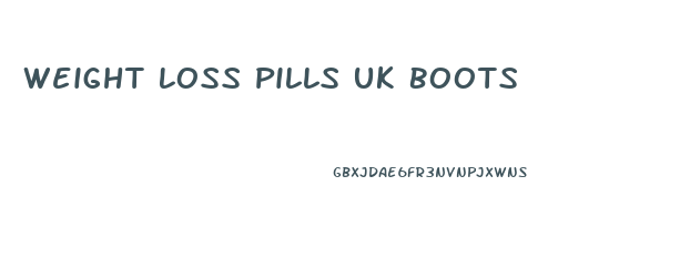 Weight Loss Pills Uk Boots