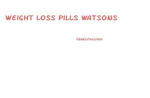 Weight Loss Pills Watsons