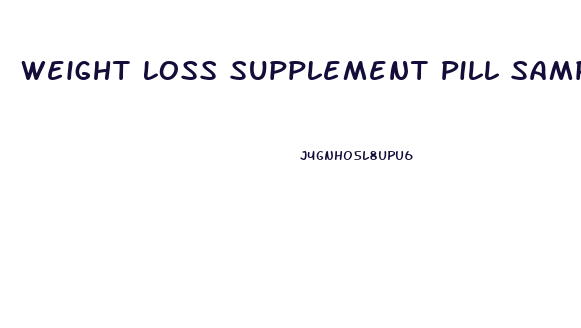 Weight Loss Supplement Pill Sample