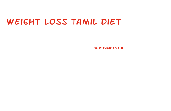 Weight Loss Tamil Diet