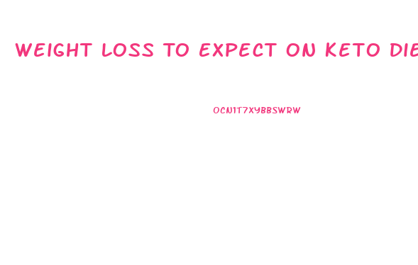 Weight Loss To Expect On Keto Diet