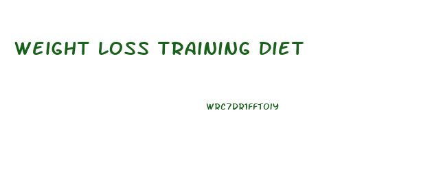 Weight Loss Training Diet