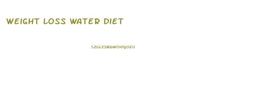 Weight Loss Water Diet