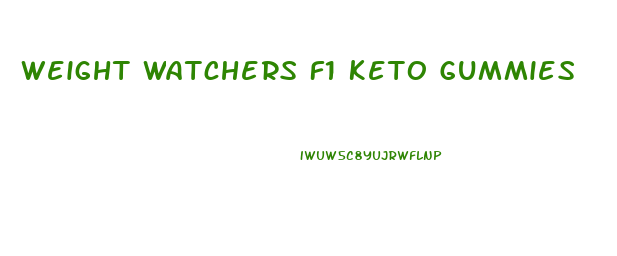 Weight Watchers F1 Keto Gummies