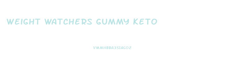 Weight Watchers Gummy Keto