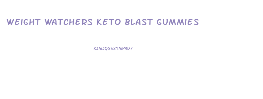 Weight Watchers Keto Blast Gummies