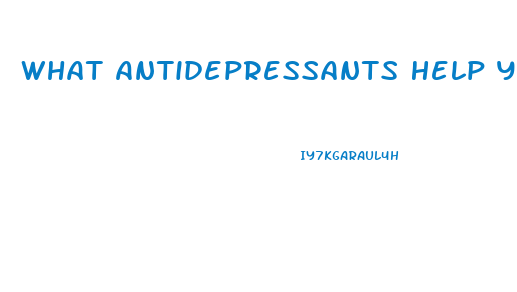 What Antidepressants Help You Lose Weight