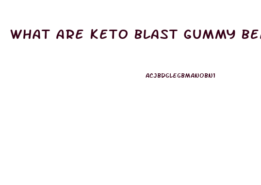 What Are Keto Blast Gummy Bears