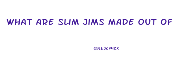 What Are Slim Jims Made Out Of