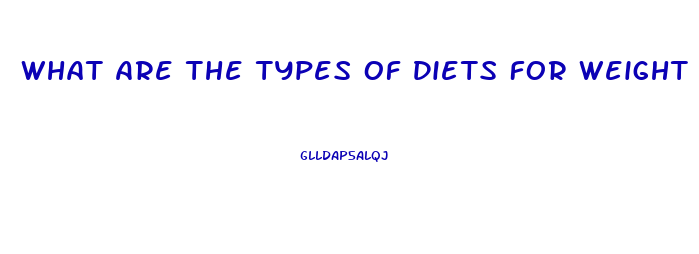 What Are The Types Of Diets For Weight Loss