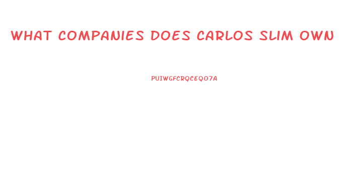 What Companies Does Carlos Slim Own