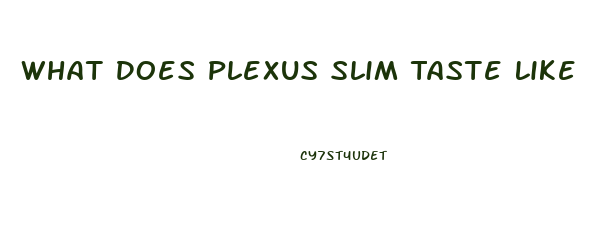 What Does Plexus Slim Taste Like