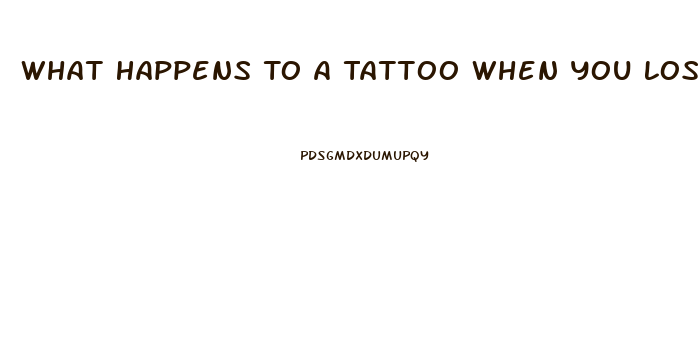 What Happens To A Tattoo When You Lose Weight