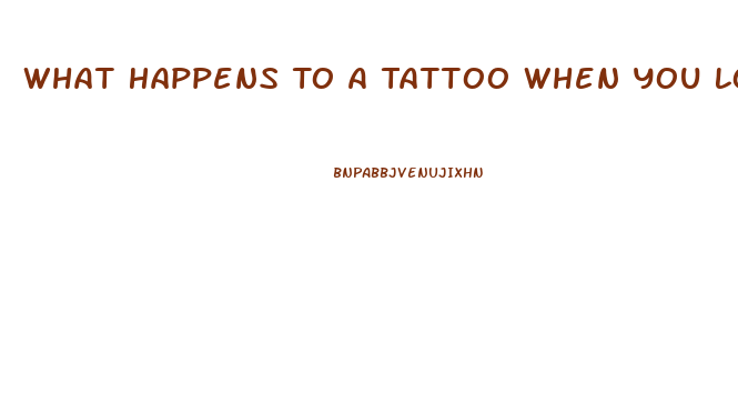 What Happens To A Tattoo When You Lose Weight