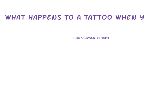 What Happens To A Tattoo When You Lose Weight