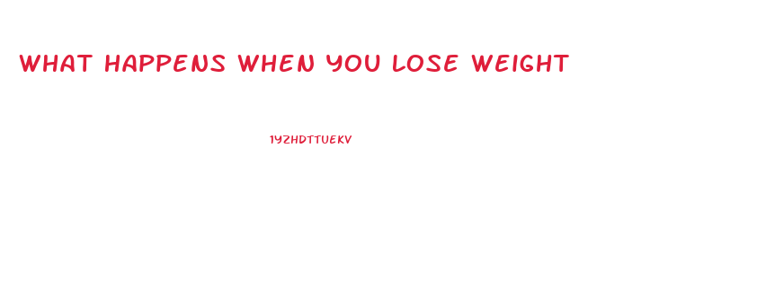 What Happens When You Lose Weight