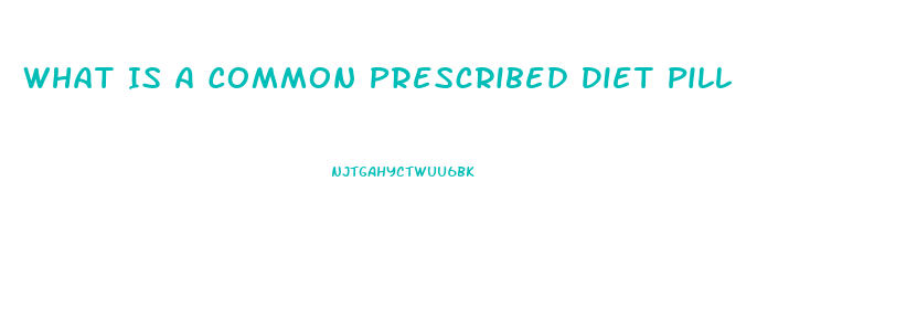 What Is A Common Prescribed Diet Pill