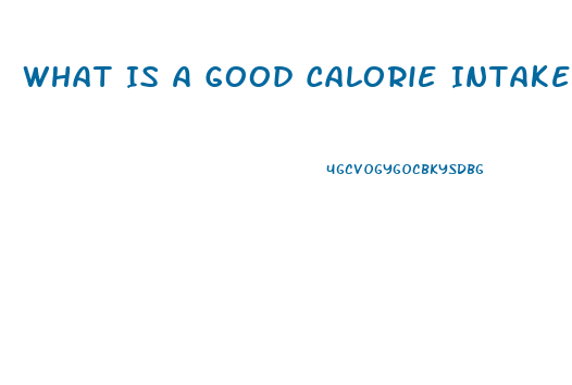 What Is A Good Calorie Intake To Lose Weight