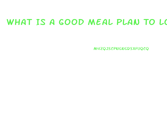 What Is A Good Meal Plan To Lose Weight
