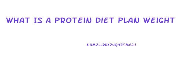 What Is A Protein Diet Plan Weight Loss
