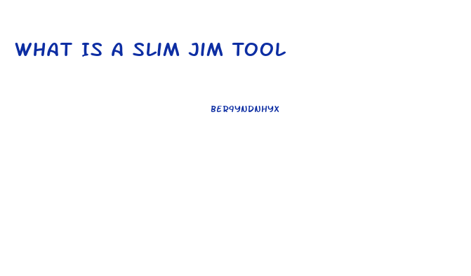 What Is A Slim Jim Tool