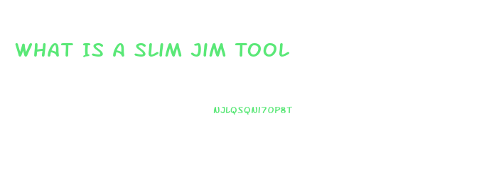 What Is A Slim Jim Tool