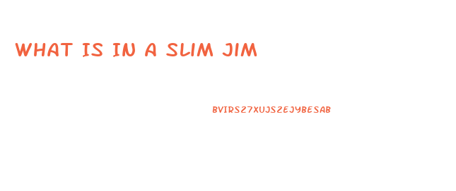 What Is In A Slim Jim