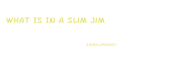 What Is In A Slim Jim