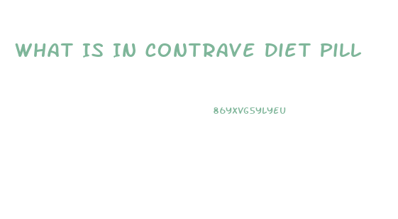 What Is In Contrave Diet Pill