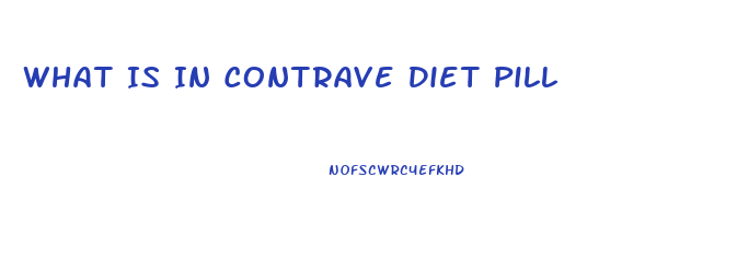 What Is In Contrave Diet Pill