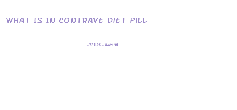 What Is In Contrave Diet Pill