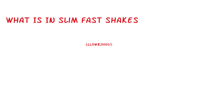 What Is In Slim Fast Shakes