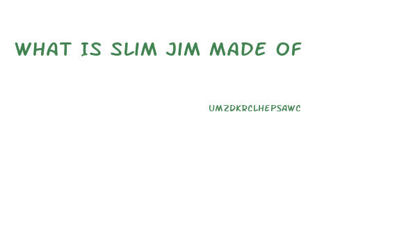 What Is Slim Jim Made Of