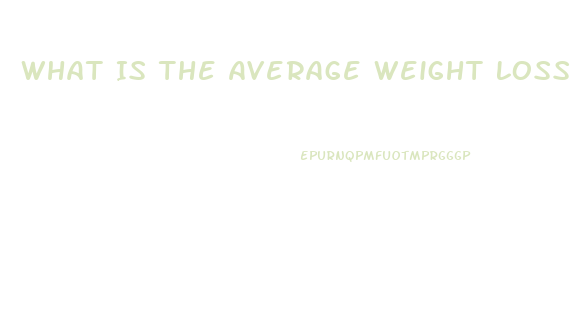 What Is The Average Weight Loss On A Keto Diet