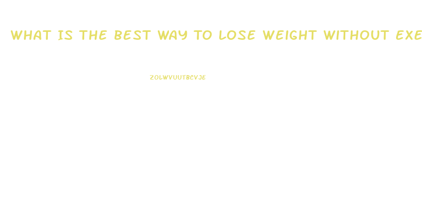 What Is The Best Way To Lose Weight Without Exercise
