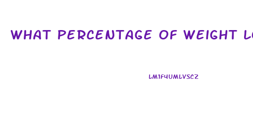 What Percentage Of Weight Loss Is Diet Vs Exercise