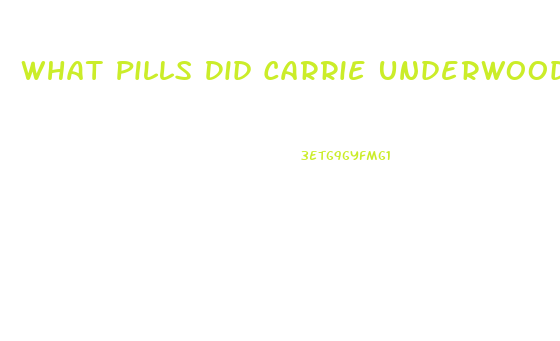 What Pills Did Carrie Underwood Take To Lose Weight