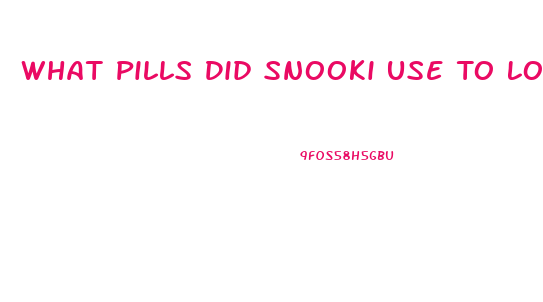 What Pills Did Snooki Use To Lose Weight