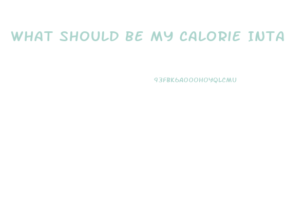 What Should Be My Calorie Intake To Lose Weight