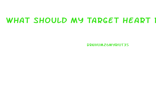 What Should My Target Heart Rate Be To Lose Weight