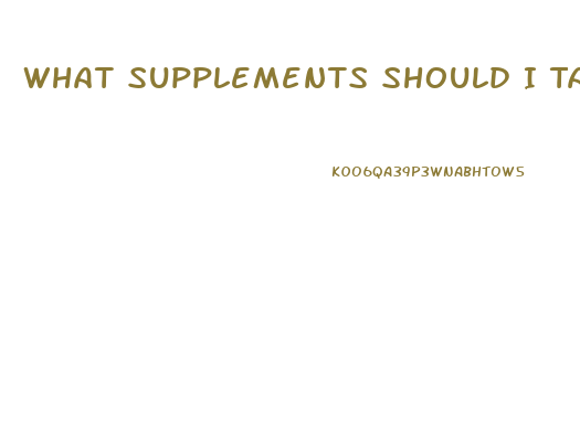 What Supplements Should I Take To Lose Weight And Gain Muscle