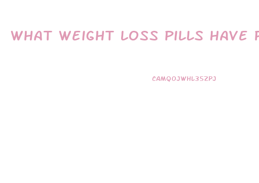 What Weight Loss Pills Have Phentermine In Them