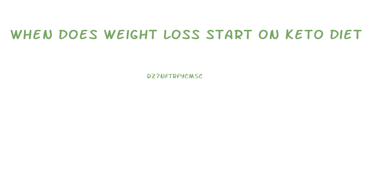 When Does Weight Loss Start On Keto Diet