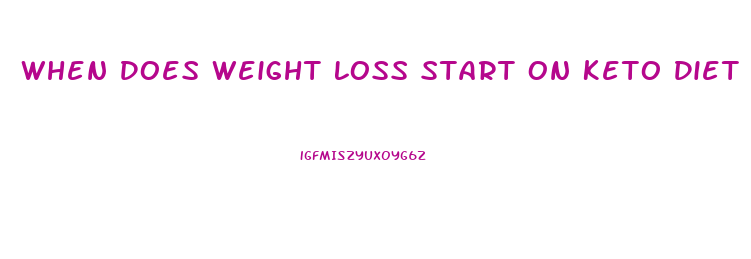 When Does Weight Loss Start On Keto Diet